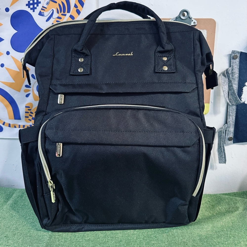 NEW Laptop Backpack,15.6 Inch Professional Womens Purse Computer Bag Frame Top - Picture 8 of 8